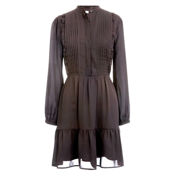 J. Crew Dresses & Skirts - J Crew Ruffle Pintuck Dress in Black